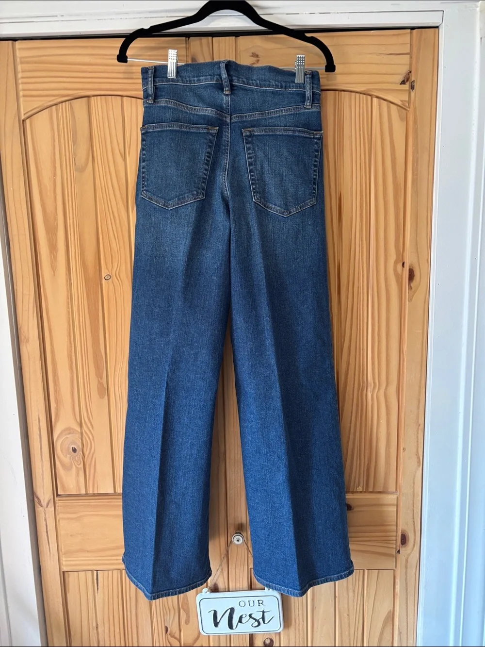 Frame la palazzo Dark Blue Wide-Leg Jeans size 26 mint
